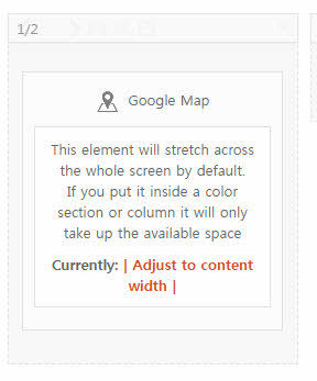 Google Map element