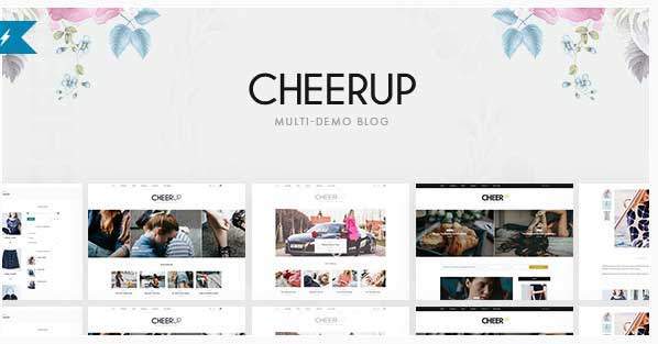 CheerUp은 최근에 나왔지만 비교적 판매 호조를 보이는 테마로서 깔끔한 블로그에 어울리는 테마입니다.