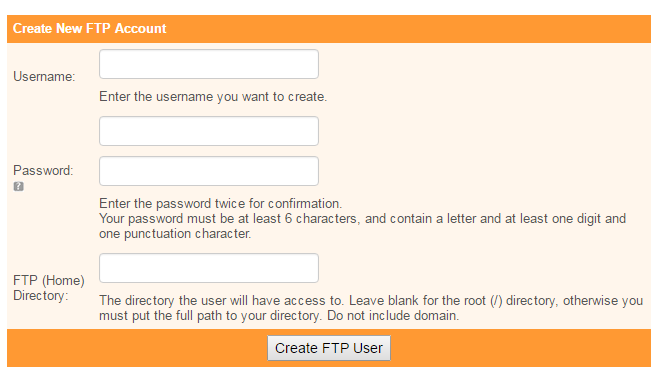 [해외 웹호스팅] iPage에서 접근 경로가 제한된 임시 FTP 계정 만들기 3