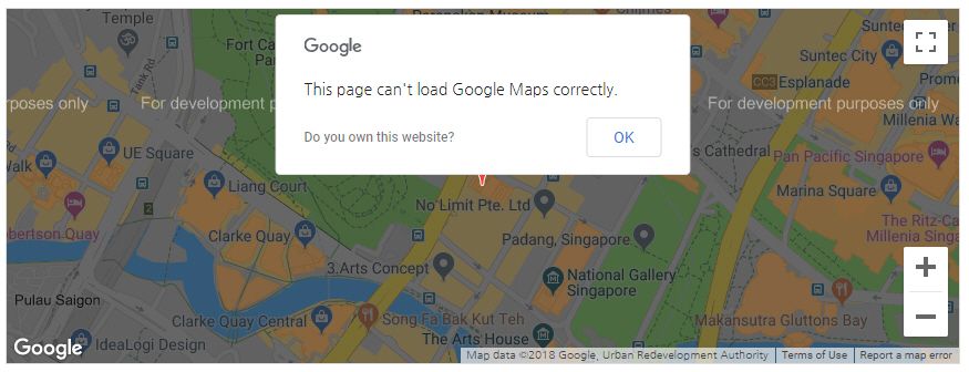 구글 지도 오류