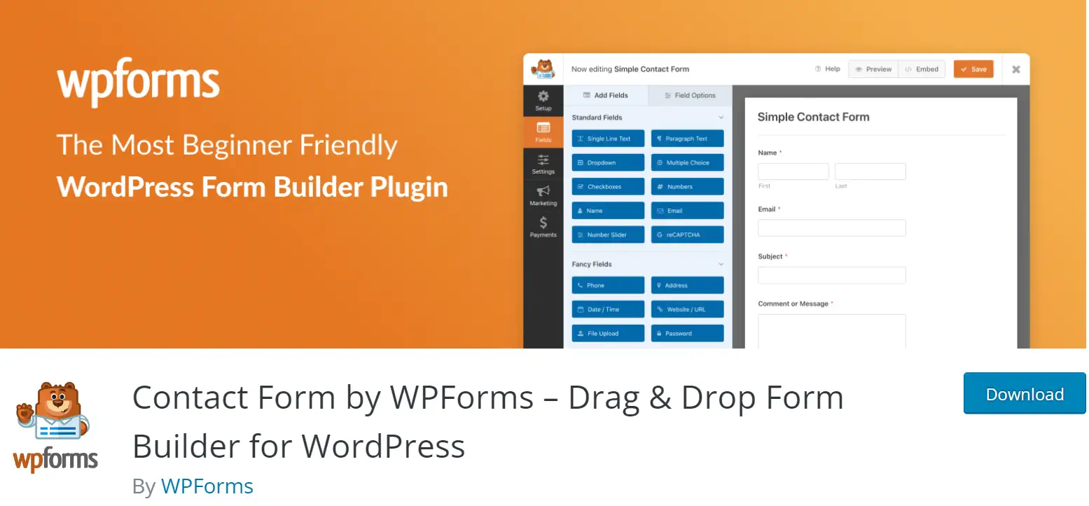 워드프레스 WPForms 플러그인 라이선스 및 기능 정리
